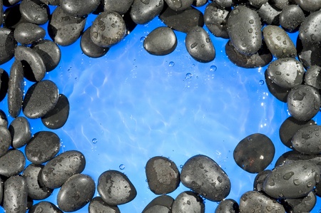 Pebbles and water. Nature background
の写真素材