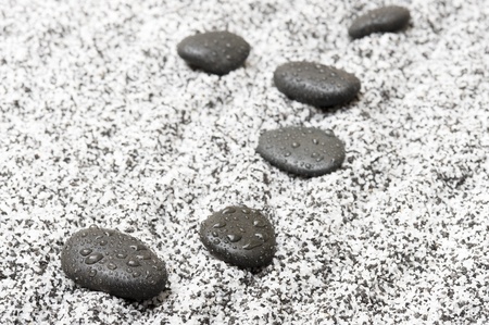 Background with sand. Grey stoneの写真素材
