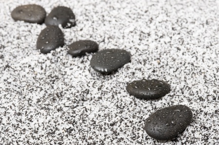 Background with sand. Grey stoneの写真素材