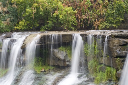 Waterfall on the river. Cleveland Ohio
の写真素材
