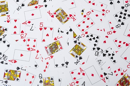 Color Background with playing cardのeditorial素材