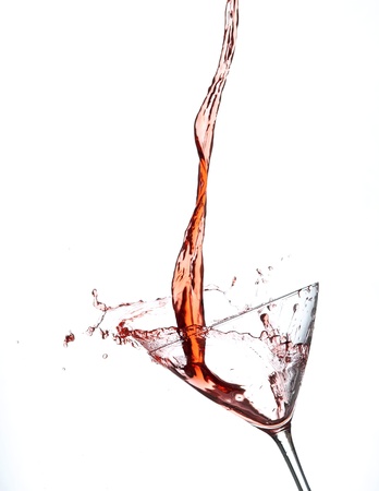 Splashing  red cocktailの写真素材