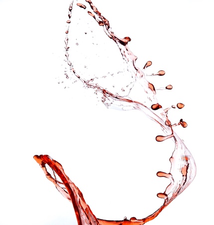 Splashing fresh red drink. Creative  aqua drop.の写真素材