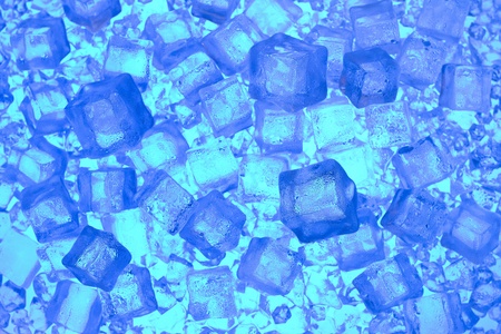 Fresh ice .Blue background with cold iceの写真素材