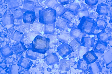Fresh ice .Blue background with cold iceの写真素材