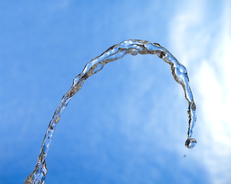 Fresh water. Creative splashing blue waterの写真素材