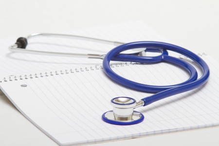Stethoscope  on the white backgroundの写真素材