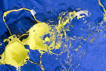 Blue water surface