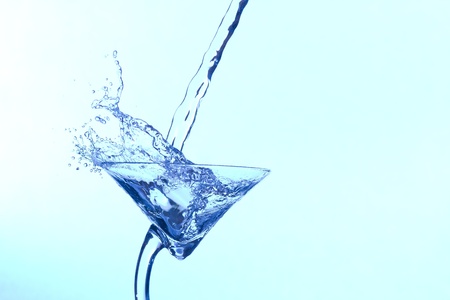 Splashing  blue fresh  cocktailの写真素材