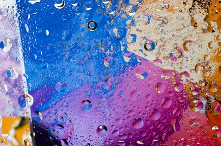 Background with water drop. Colour abstract and bubbles
の写真素材