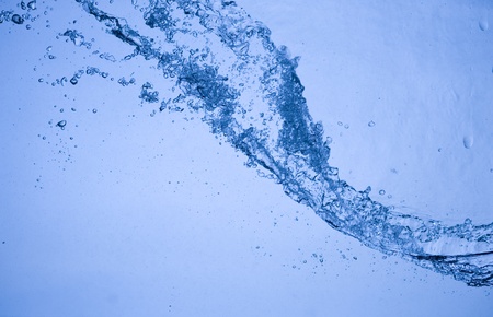 Background with blue water. Abstract with bubbles
の写真素材