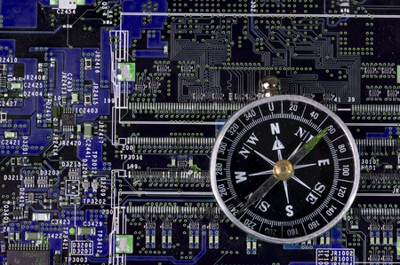 Close-up veew of the abstract microcircuit. Electronic Background
の写真素材