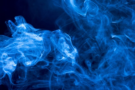Creative smoke on black background. Abstract fumesの写真素材