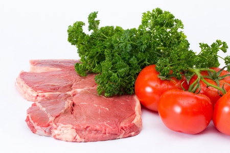Raw meat.   Fresh steak の写真素材
