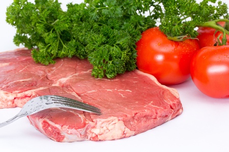 Raw meat.   Fresh steak の写真素材