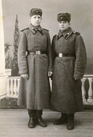 Old photograph soldier