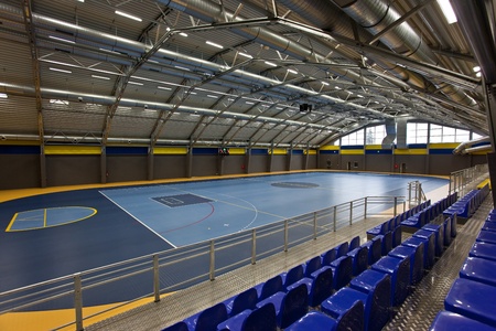 Empty multi sport arch hallのeditorial素材