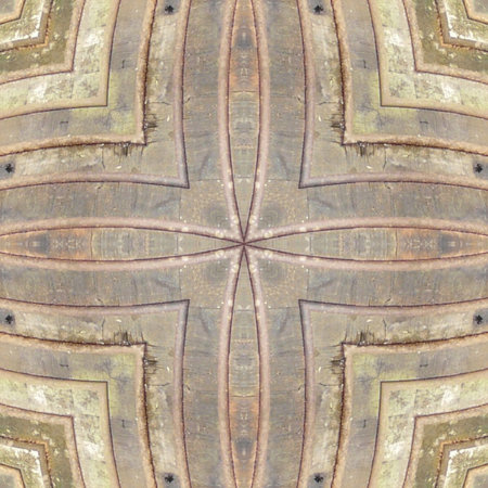 abstraction compiled from a wooden pipe