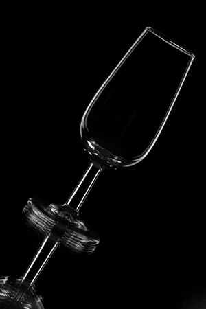 a glass for wine tasting typical for Spanish sherry wineの写真素材