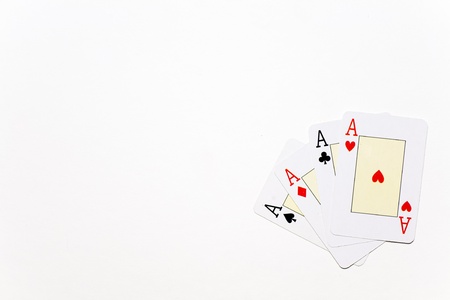 a poker of aces to win it allの写真素材