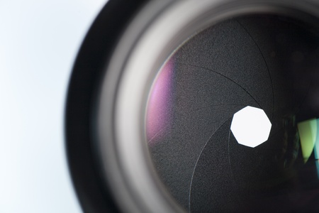 A camera lens reflex photographyの写真素材