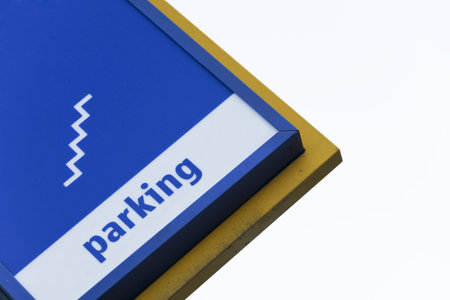 signal indicates the pedestrian exit of the parking