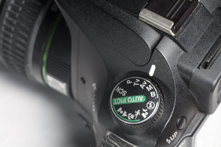 a digital SLR with dial control