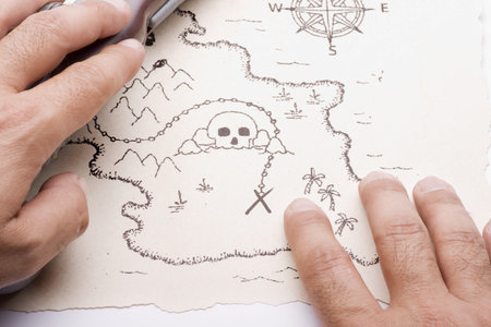 watching a pirate treasure map