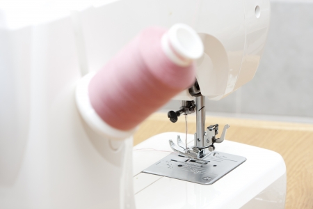 a sewing machine to make clothingの写真素材