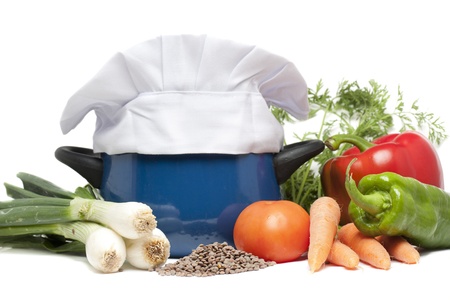 various vegetables, as ingredients for a good mealの写真素材