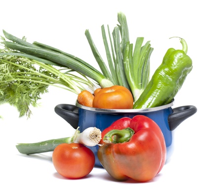 various vegetables, as ingredients for a good mealの写真素材