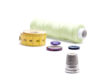 various sewing accessories used by tailors