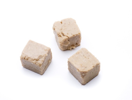 dice of tuna, especially for saladsの写真素材