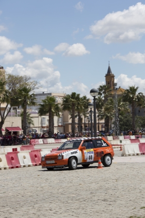 amateur car race, the only intercity, cobblestone floorのeditorial素材