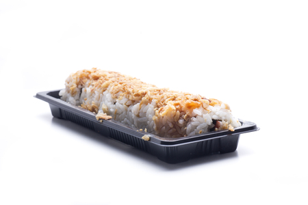 rice stuffing roll, typical Asian food, spicy california callの写真素材