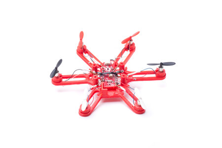 DIY mini drone with brushed motors and frame made with 3d printer