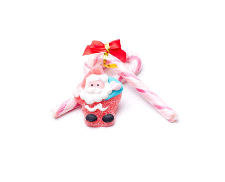 candy cane typical of the Christmas holidaysの写真素材