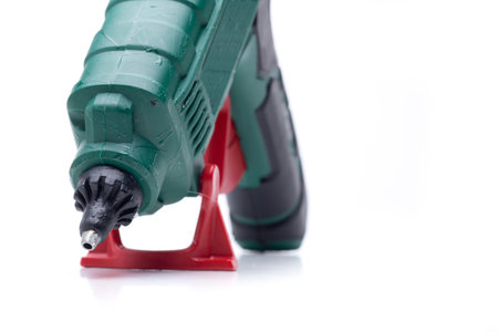 a hot silicone gun to stick or fill