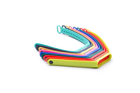colorful bracelet to place a smart bandの写真素材