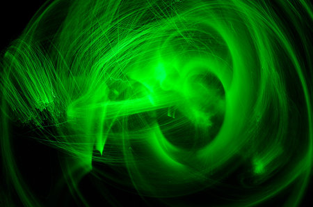 Abstract light that flows into the space