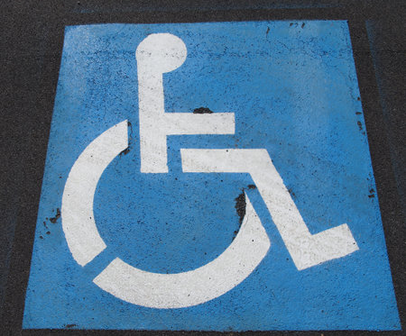 Road marking: disabled parking