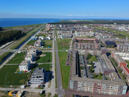 Aerial (drone) view of Almere, The Netherlands.