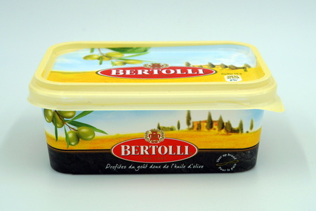 Package of Bertolli margarine butter.のeditorial素材