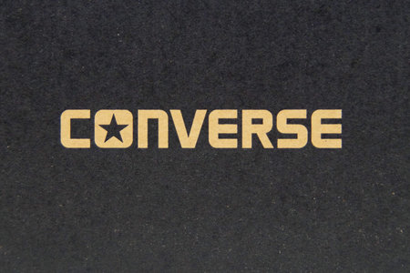 Converse loge on a shipping delivery box.