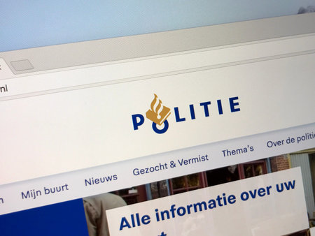 Amsterdam, Netherlands - May 16, 2018: Official homepage or Dutch National Police Dutch: National...
