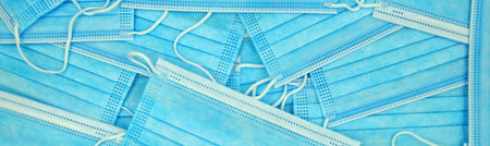 Banner of mouth nose masks.