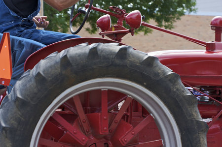 Farmer on tractor