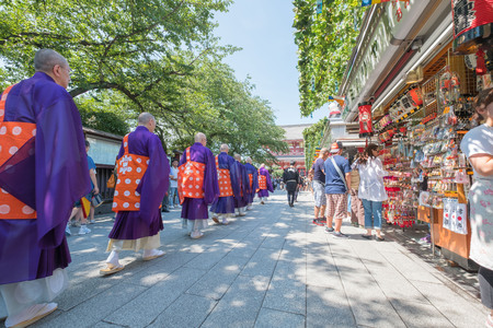 The Sensoji Buddhist Temple is the symbol of Asakusa,Tokyo,Japan;July 18,2016のeditorial素材