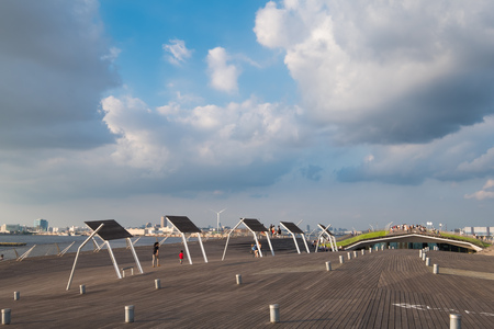 Osanbashi Pier is the main international in Japan,August 12nd 2016のeditorial素材