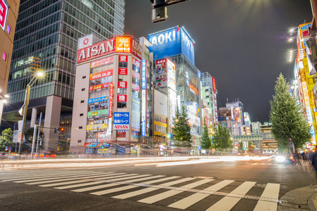 TOKYO JAPAN October 10,2016 - Akihabara is a major shopping area for electronic,computer,anime and gamesのeditorial素材